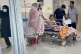 A child who, according to Iranian media, was wounded in a US strike that hit a home where a wedding was being held in Kuhestak, southern Iran, at a hospital in Minab, Iran, September 2, 2026