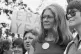 Gloria Steinem of the National Organization for Women attends an Equal Rights Amendment rally outside the White House on July 4, 1981, in Washington