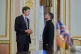 Ukraine's President Volodymyr Zelenskyy talks with U.S. President Donald Trump's envoys Jared Kushner and Steve Witkoff at Mariinsky palace in Kiev
