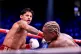 Ryan Garcia, left, punches Conor Benn in their welterweight championship fight Saturday, Sept. 12, 2026, in Las Vegas