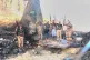 Houthi fighters pose by the wreckage of a downed Saudi F-15 fighter jet bearing a Saudi flag in Marib province, Yemen, September 16, 2026