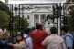 Tourists gather outside the White House in Washington DC, September 21, 2026