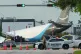 An Amazon cargo plane sits at Miami International Airport after overshooting a runway on Monday, Sept. 7, 2026, in Miami