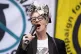 CND general secretary Sophie Bolt speaking to supporters outside Westminster Magistrates' Court, London, July 31, 2025
