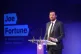 Co-operative Party General Secretary Joe Fortune speaks during the Co-operative Party Conference at the Leonardo Royal Hotel in central London, November 15, 2025