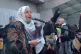 Dr Eman El Bahnassawy, who is from Palestine, speaking during a pro-Palestine march in Edinburgh