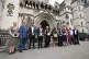 Families from the Chinook Justice Campaign outside the Royal Courts of Justice, London, ahead of a hearing to determine whether they can proceed with a Judicial Review, July 14, 2026