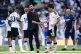 Fulham manager Alvaro Arbeloa (centre left) and Gonzalo Garcia after a Premier League match at Craven Cottage, Fulham, September 5, 2026