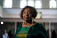 Jamaica's Minister of Culture, Gender, Entertainment and Sport, Olivia Grange, attends a service for 