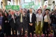 Green Party leader Zack Polanski (centre) with party candidates and supporters after making a speech at the Church of Saint John The Evangelist in Cardiff, ahead of the Senedd election, May 2, 2026