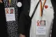 Family members wearing tributes to victims whilst attending a service of recognition, remembrance and reflection for members of the infected blood community, at St Paul's Cathedral, London, May 19, 2026
