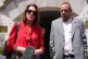 Emma Webber, the mother of Barnaby Webber, stands with Darren Coates, a son of Ian Coates