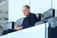 England manager Thomas Tuchel watches on from the stands during the Premier League match at Craven Cottage, Fulham, September 5, 2026