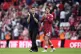 Liverpool manager Andoni Iraola and Milos Kerkez applaud the fans following the Premier League match at Anfield, Liverpool, September 12, 2026