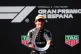 Mercedes driver Andrea Kimi Antonelli celebrates winning the Spanish Grand Prix