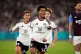 Fulham's Oscar Bobb celebrates scoring his sides third goal during the League Cup Third Round match at the London Stadium