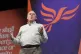 Liberal Democrat leader Sir ED Davey speaking during a rally at the Liberal Democrat Party conference at the Brighton Centre, September 19, 2026