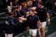 Britain's Neal Skupski (left) and Henry Patten celebrate with their team mates and coaches after winning their match during the Davis Cup 2025 qualifier at the Copper Box Arena, London, September 20, 2026