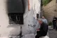 Palestinians check damage to a mosque that, according to residents, was burned during an attack by Israeli settlers in the West Bank village of Bazariya, September 1, 2026