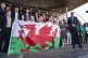 Plaid Cymru leader Rhun ap Iorwerth with his newly elected Senedd members after winning the most seats in the Welsh Parliament election, May 9, 2026