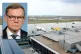 BARKING UP THE WRONG TREE: (L to R) Germany's Foreign Minister Johann Wadephul at a press conference in Berlin on Tuesday, about the attempted attack on Leipzig/Halle Airport last month; view of the airports runway / Pic: Aagnverglaser/CC