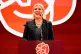 Social Democrats party leader Magdalena Andersson speaks during an election night watch party, Stockholm, September 13, 2026
