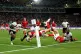 Josh Adams scores a try for the Welsh rugby union team at th