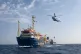 A Maltese helicopter evacuates one person for medical reason