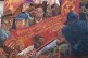 A mural depicting the Battle of Cable Street