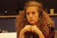 Ahed Tamimi photographed at a conference on the role of wome