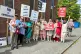 United Front Alliance UK campaigners protest outside the Con