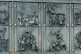 Reliefs cast into 1950s gates show a socialist selection of