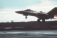 A US warplane takes off from RAF Lakenheath on April 1986 to