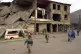 A ruined street in Kabul, 2002