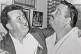 Brendan Behan (left) and American actor Jackie Gleason (righ