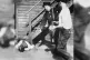An African-American is stoned by whites during the 1919 Chic