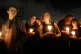 A candlelit vigil in memory of the 17 people killed in the m
