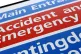 An Accident and Emergency sign, May 21, 2013