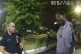 This screen grab taken from body camera video provided by th