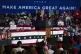 President Donald Trump speaks during a campaign rally in New