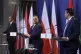 From left, Polish Prime Minister Mateusz Morawiecki, Hungari
