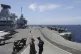 Aircraft carrier HMS Queen Elizabeth off the coast of Portug