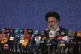 Iran's new President-elect Ebrahim Raisi speaks during a pre