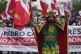People march in support of victorious presidential candidate