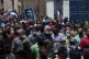 Cuba's President Miguel Diaz Canel walks with his followers 