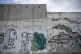 A graffiti with names of Palestinians who were killed in con