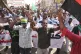 Sudanese demonstrators take to the streets of the capital Kh