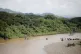 Nicaraguans cross a border river on rafts to Guasaule, Hondu
