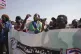 People chant slogans during a protest in Khartoum, amid ongo