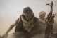 Yemeni fighters backed by the Saudi-led coalition ride on th